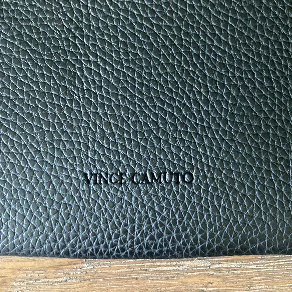 Vince Camuto Luck Tote (Pebbled Black & Grey) - Picture 4 of 10